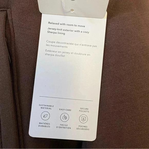 Athleta Womens westbound Sherpa Brown Jacket size Large - Picture 9 of 15